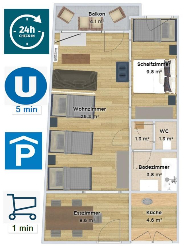 Aspern Nationalpark Apartment Wien Exterior foto